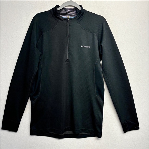 Columbia Heavyweight II Baselayer 1/2-Zip Shirt for Men M Black - Picture 1 of 8